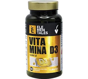 VITAMINA D3 4000UI 60 CAPSULAS ELEMENTALES