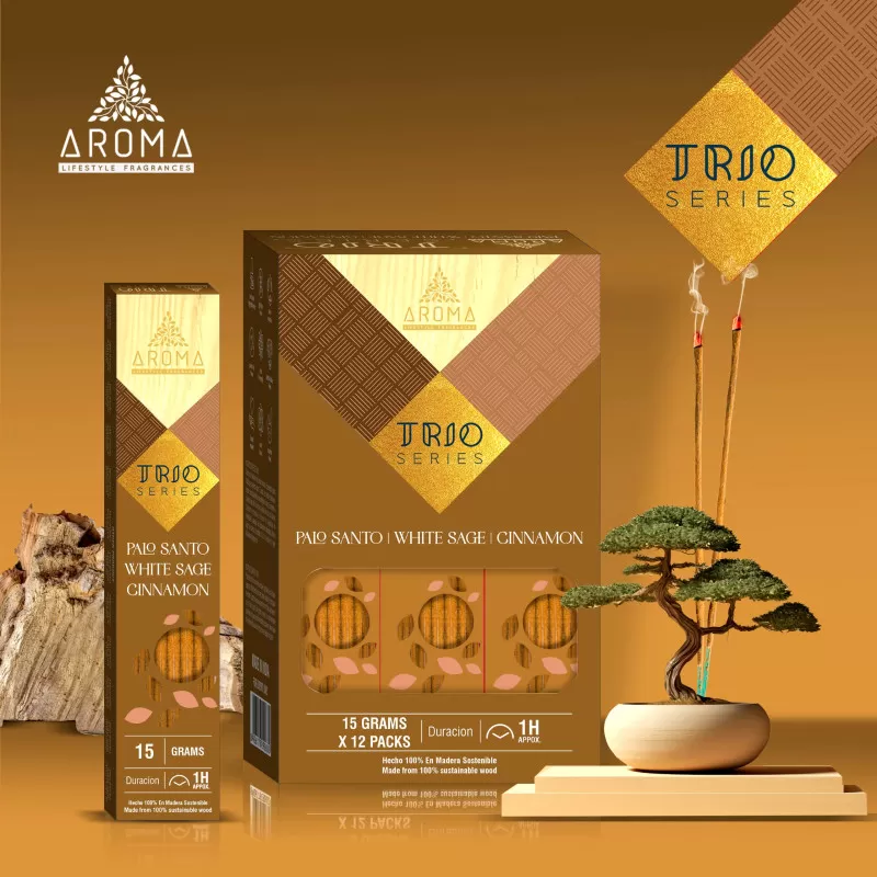 Incienso Masala Premium Trio – Canela Aroma Cálido y Armonizante